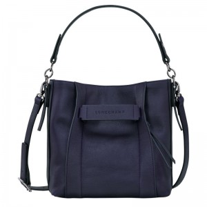 Longchamp 3D S Naisten Crossbody Laukut Laivastonsininen | 2468-KNCQM