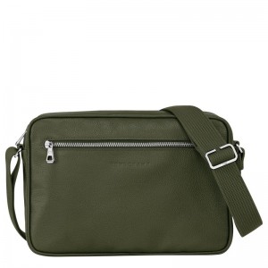 Longchamp Le Foulonné M Miesten Crossbody Laukut Khaki | 1453-ZOQBY