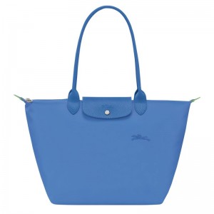 Longchamp Le Pliage Green L Naisten Kangaskassit Sininen | 4891-XKEGI