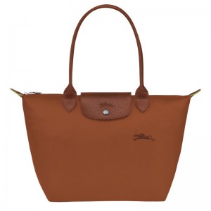 Longchamp Le Pliage Green M Naisten Kangaskassit Ruskea | 0241-LBQIX