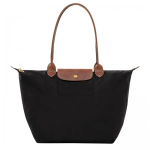 Longchamp Le Pliage Original L Naisten Kangaskassit Mustat | 9342-JSTEW