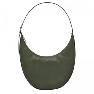 Longchamp Roseau Essential L Naisten Olkalaukku Khaki | 6195-TLNBJ