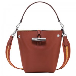 Longchamp Roseau XS Naisten Bucket Laukut Ruskea | 9081-STQAG