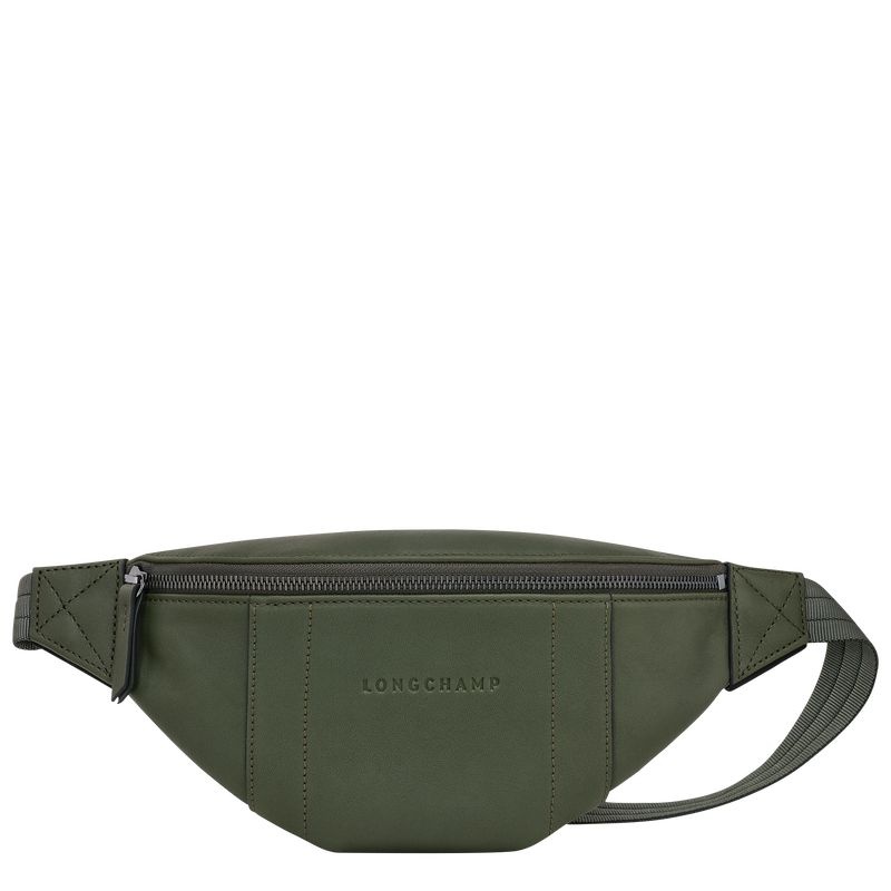 Longchamp 3D S Miesten Vyölaukku Khaki | 0817-ATRVI