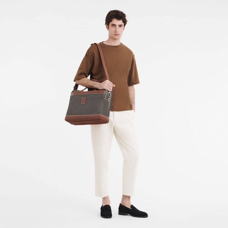 Longchamp Boxford L Miesten Salkku Ruskea | 4503-EMNPO