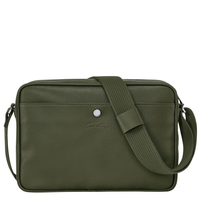 Longchamp Le Foulonné M Miesten Crossbody Laukut Khaki | 1453-ZOQBY