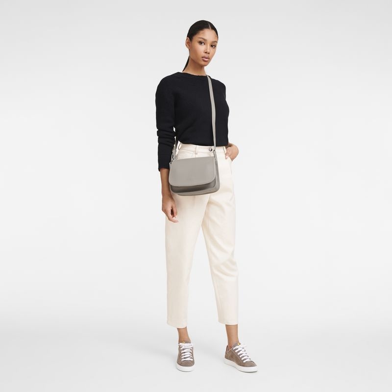 Longchamp Le Foulonné M Naisten Crossbody Laukut Harmaat | 4817-GPFQE