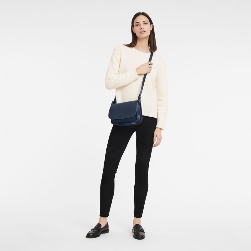 Longchamp Le Foulonné M Naisten Crossbody Laukut Laivastonsininen | 7386-MYHSG