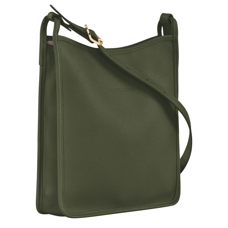 Longchamp Le Foulonné M Naisten Crossbody Laukut Khaki | 3248-IVUMS