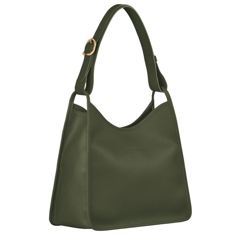 Longchamp Le Foulonné M Naisten Hobo Laukku Khaki | 2764-HLUFE