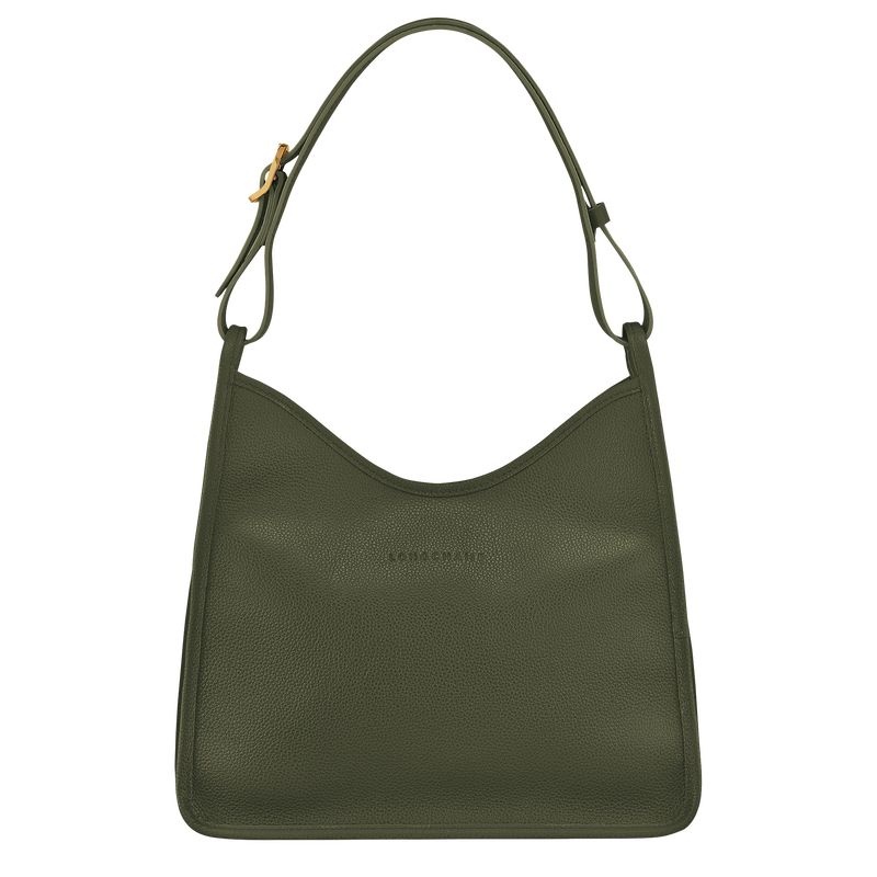 Longchamp Le Foulonné M Naisten Hobo Laukku Khaki | 2764-HLUFE