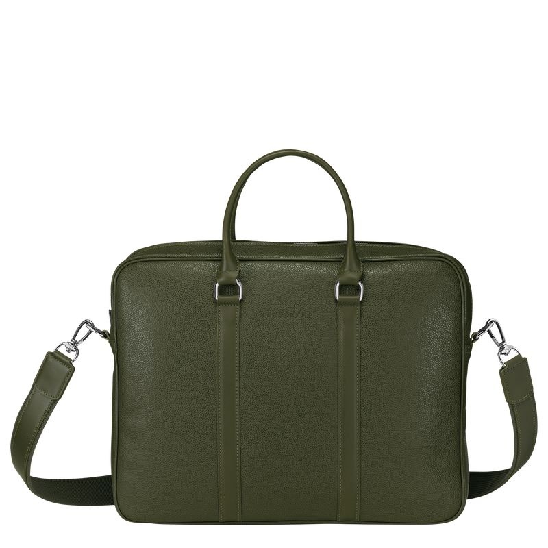 Longchamp Le Foulonné S Miesten Salkku Khaki | 9653-BSWTU