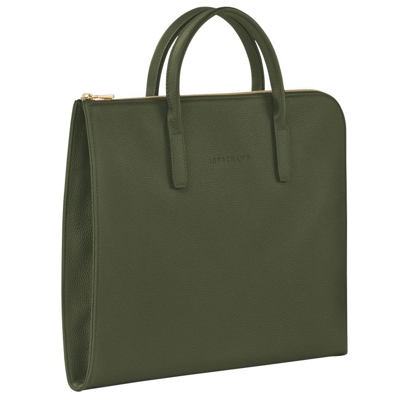 Longchamp Le Foulonné S Naisten Salkku Khaki | 5491-NUXAV