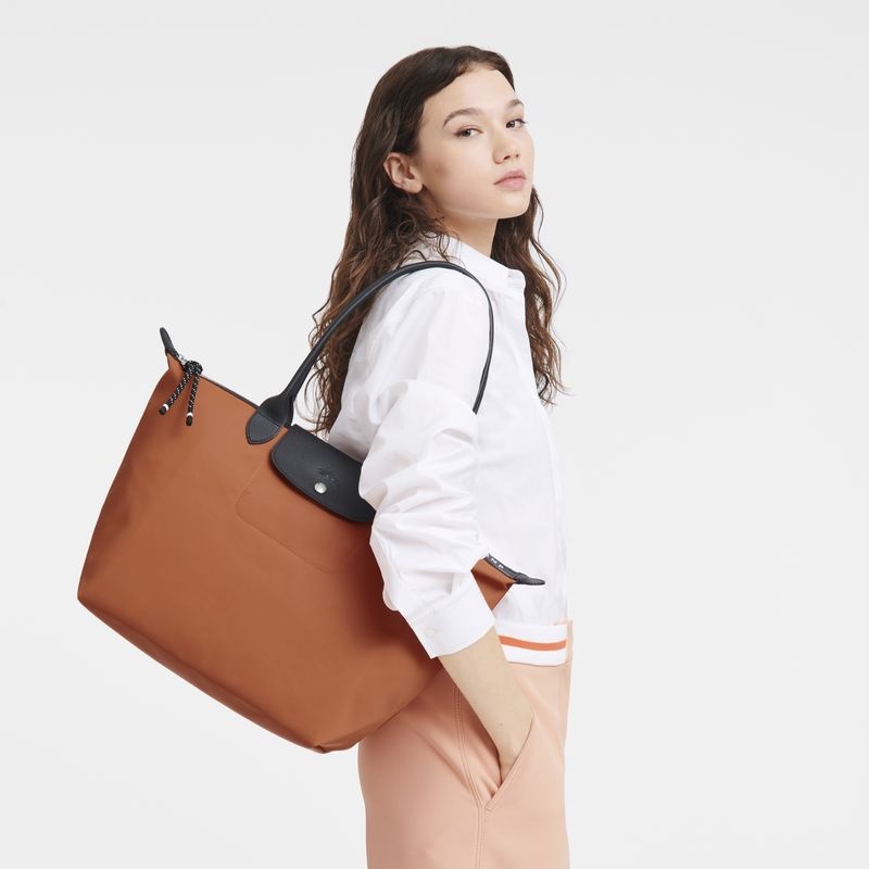 Longchamp Le Pliage Energy L Naisten Kangaskassit Ruskea | 5390-JGFNV