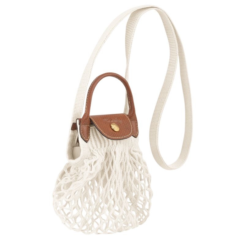 Longchamp Le Pliage Filet XS Naisten Crossbody Laukut Valkoinen | 8563-EUSAT