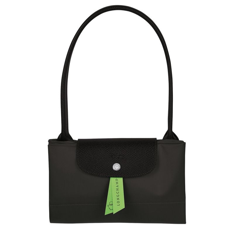 Longchamp Le Pliage Green L Naisten Kangaskassit Mustat | 8912-BXDIL