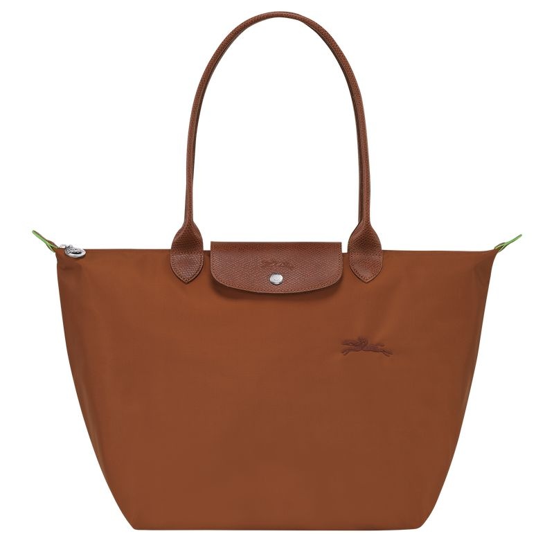 Longchamp Le Pliage Green L Naisten Kangaskassit Ruskea | 1342-UNOPR