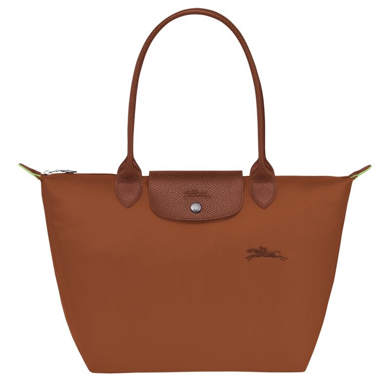 Longchamp Le Pliage Green M Naisten Kangaskassit Ruskea | 0241-LBQIX