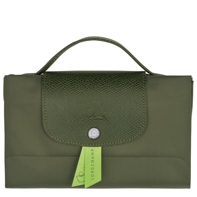 Longchamp Le Pliage Green S Naisten Salkku Vihreä | 8536-TWUGF