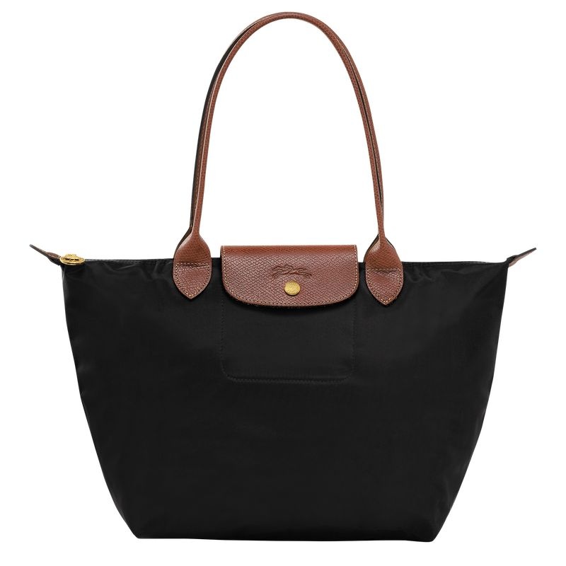 Longchamp Le Pliage Original M Naisten Kangaskassit Mustat | 9368-OHEFN