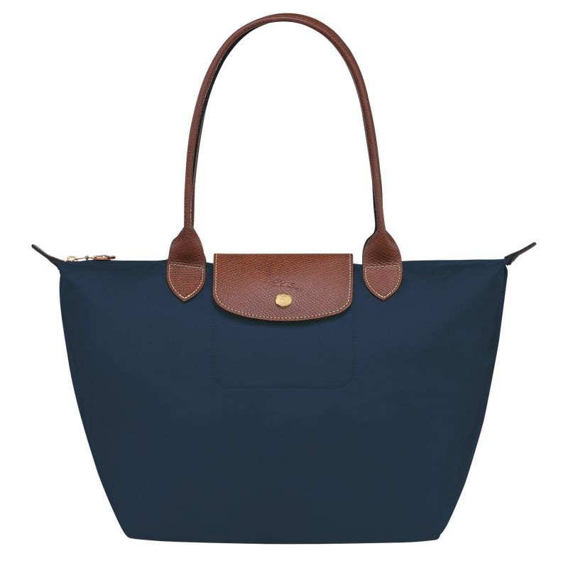 Longchamp Le Pliage Original M Naisten Kangaskassit Laivastonsininen | 4751-NGJDL