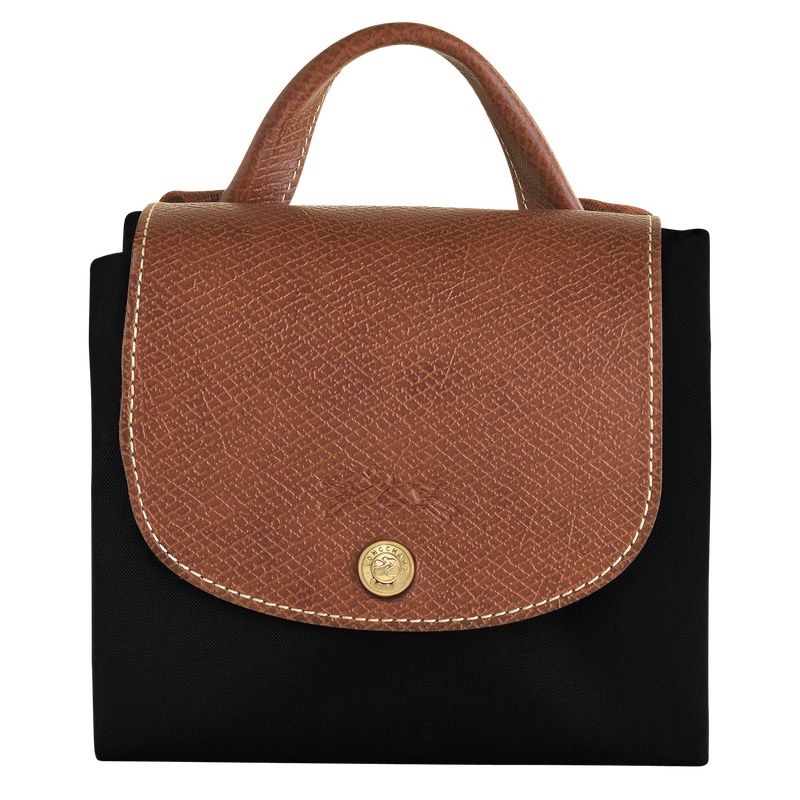 Longchamp Le Pliage Original M Naisten Reput Mustat | 9780-MPGTO