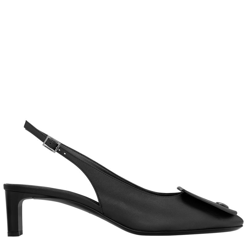 Longchamp Le Pliage Xtra Slingback Naisten pumps Mustat | 6473-TZNLO