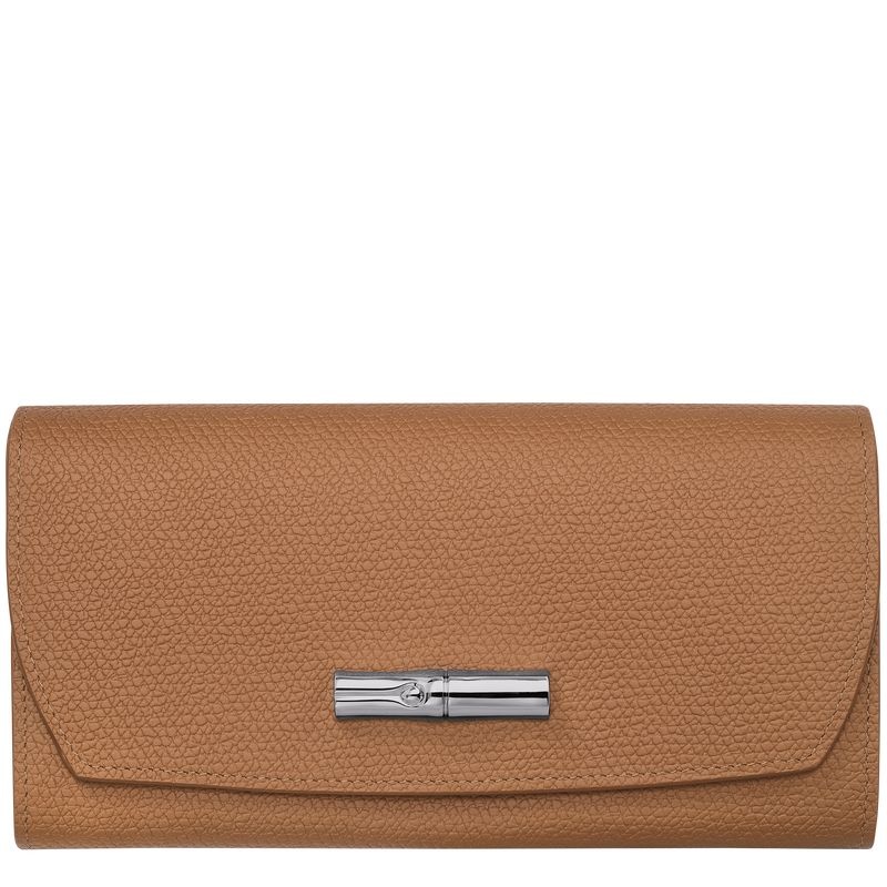 Longchamp Roseau Continental Naisten Lompakko Beige | 3825-OLUDK