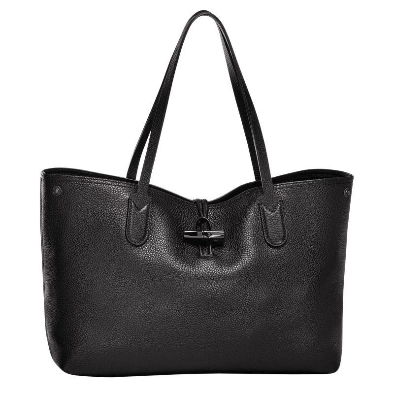 Longchamp Roseau Essential L Naisten Kangaskassit Mustat | 8230-YNLJW