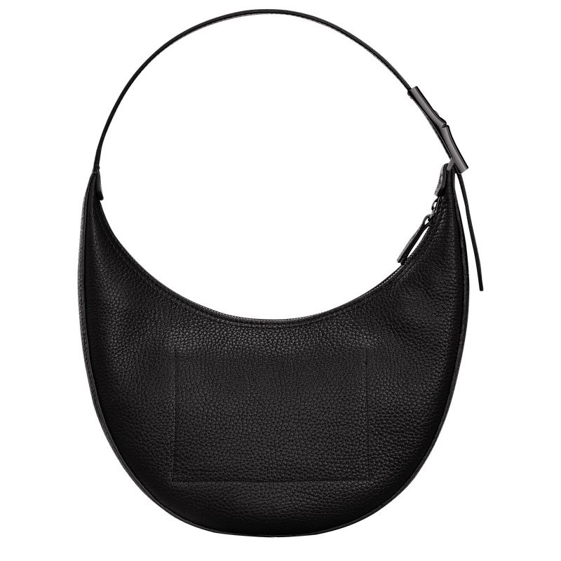 Longchamp Roseau Essential M Naisten Hobo Laukku Mustat | 1387-WCPLB