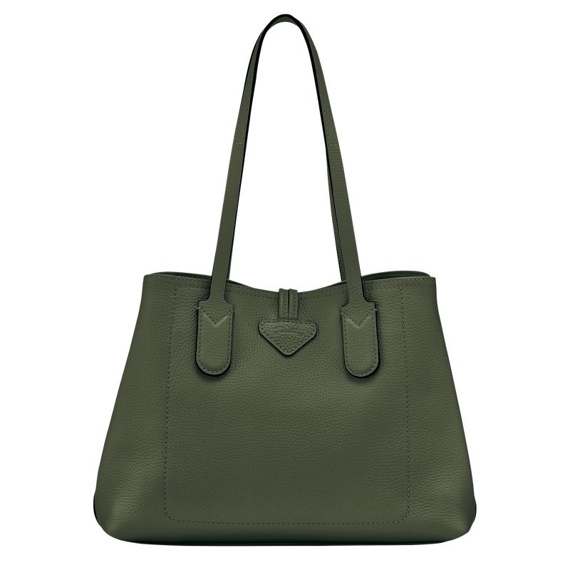 Longchamp Roseau Essential M Naisten Kangaskassit Khaki | 6218-YLSJR