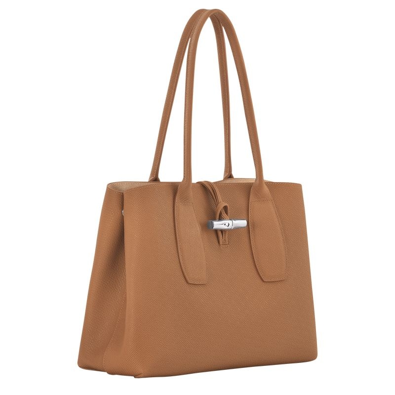 Longchamp Roseau L Naisten Kangaskassit Beige | 3158-JXFVL