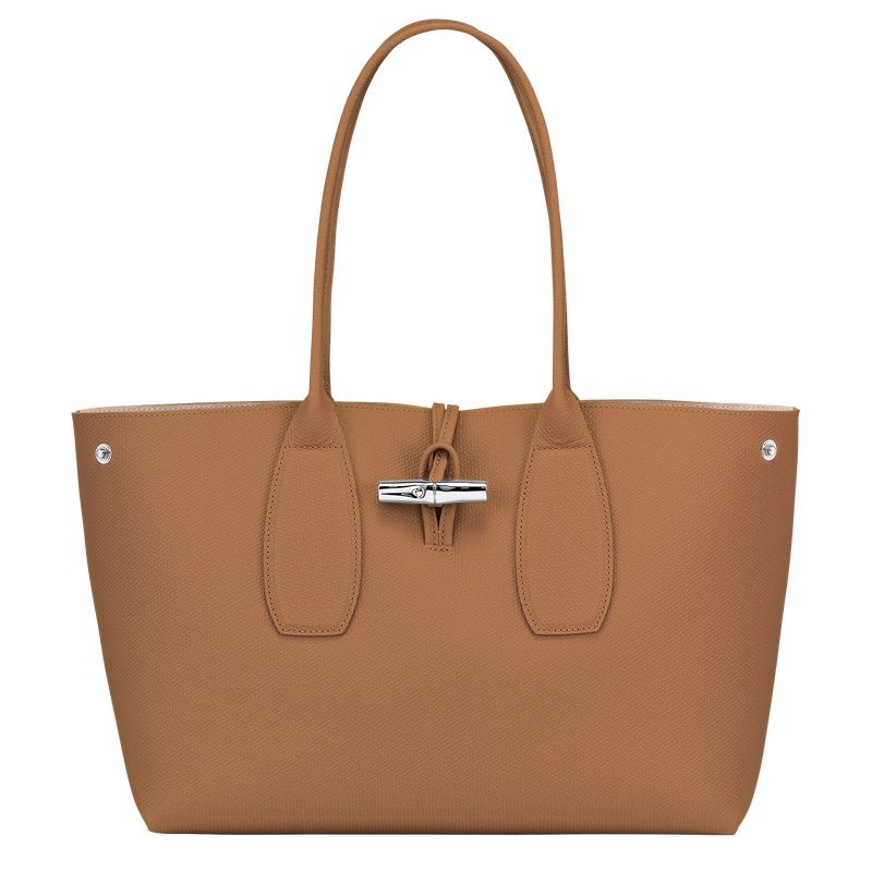 Longchamp Roseau L Naisten Kangaskassit Beige | 3158-JXFVL