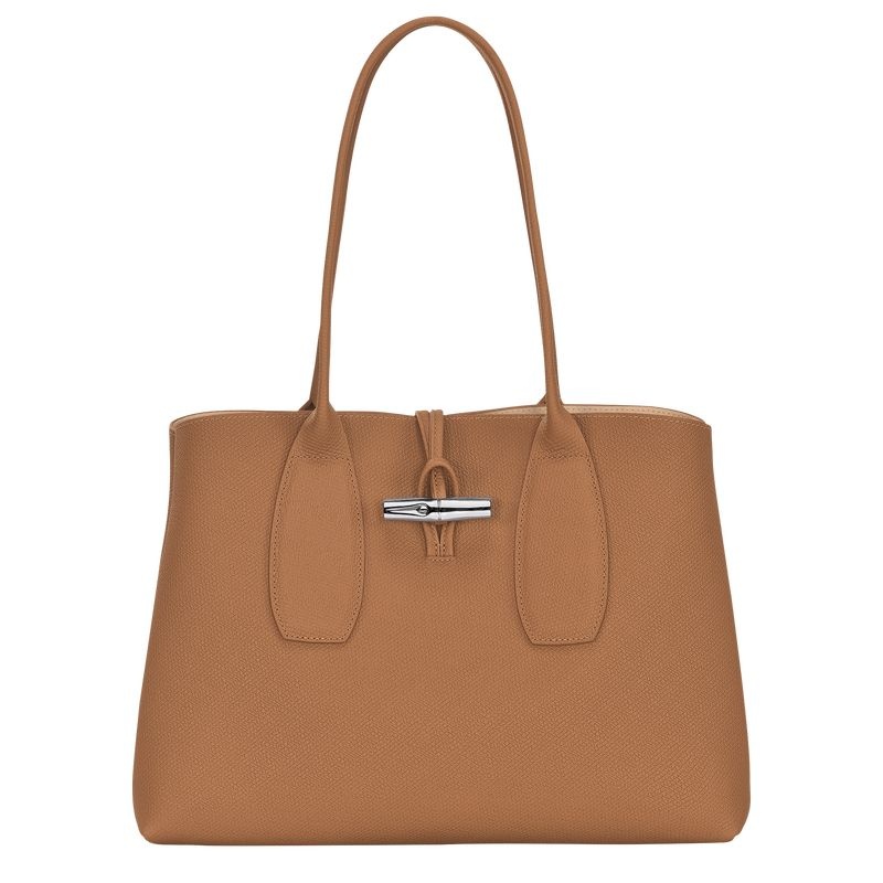 Longchamp Roseau L Naisten Kangaskassit Beige | 3158-JXFVL