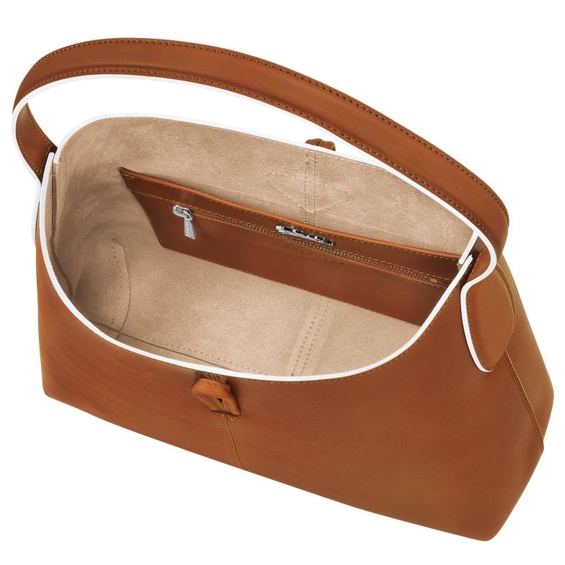 Longchamp Roseau M Naisten Hobo Laukku Ruskea | 6273-LHASW