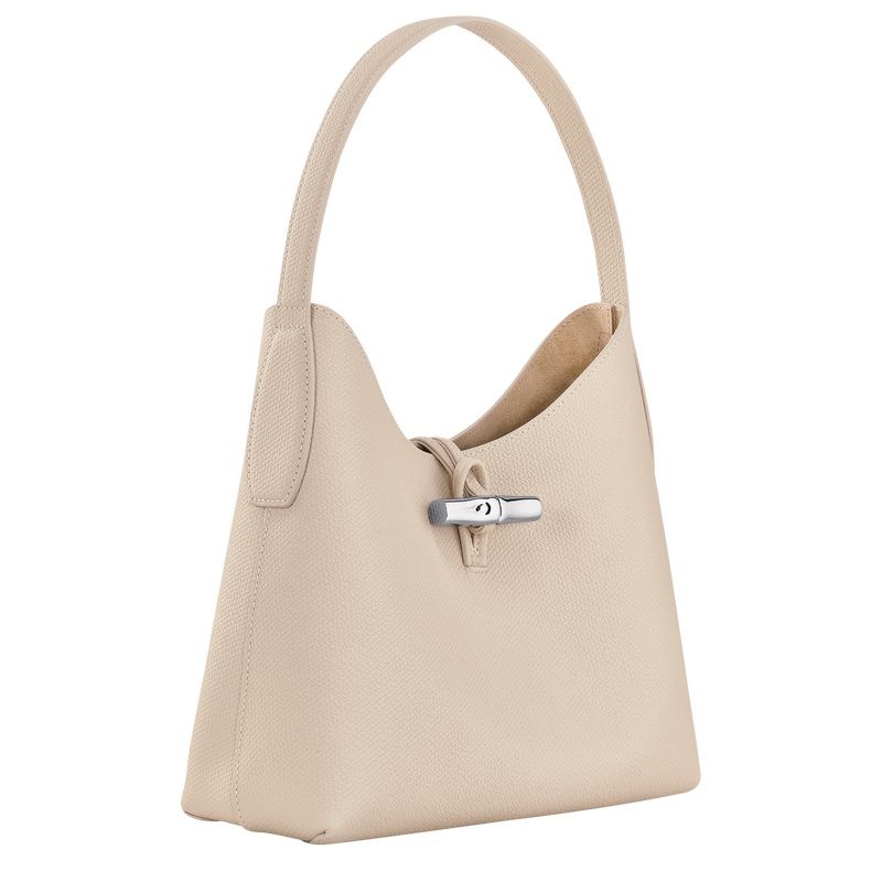 Longchamp Roseau M Naisten Hobo Laukku Valkoinen | 4375-BCRDL