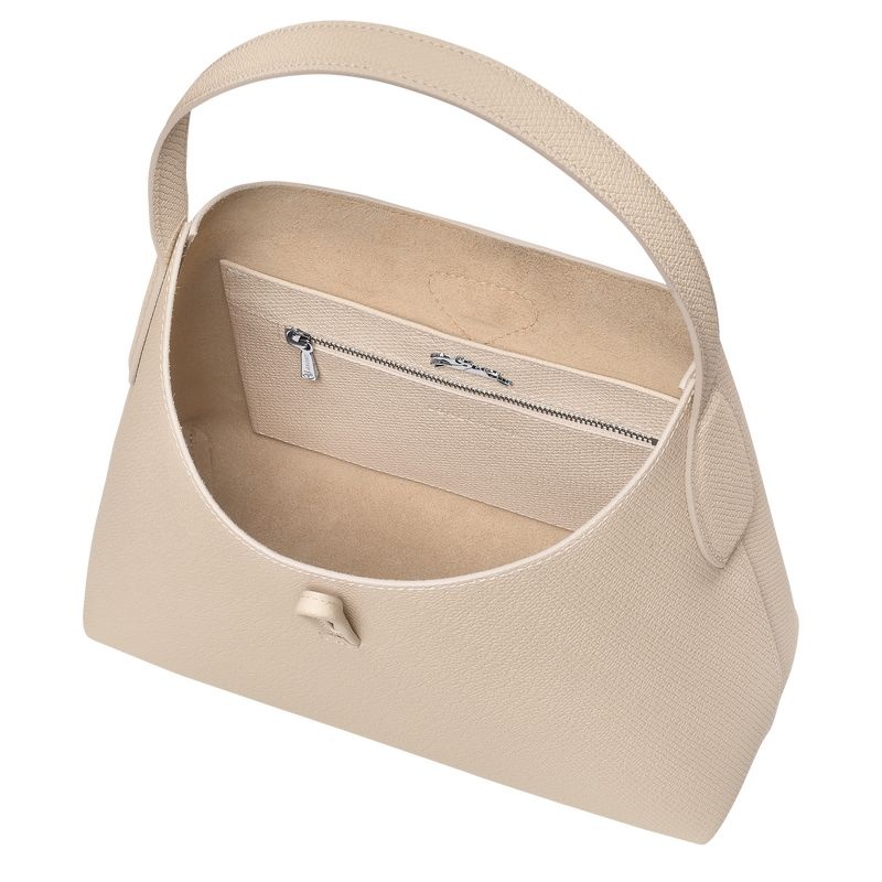 Longchamp Roseau M Naisten Hobo Laukku Valkoinen | 4375-BCRDL