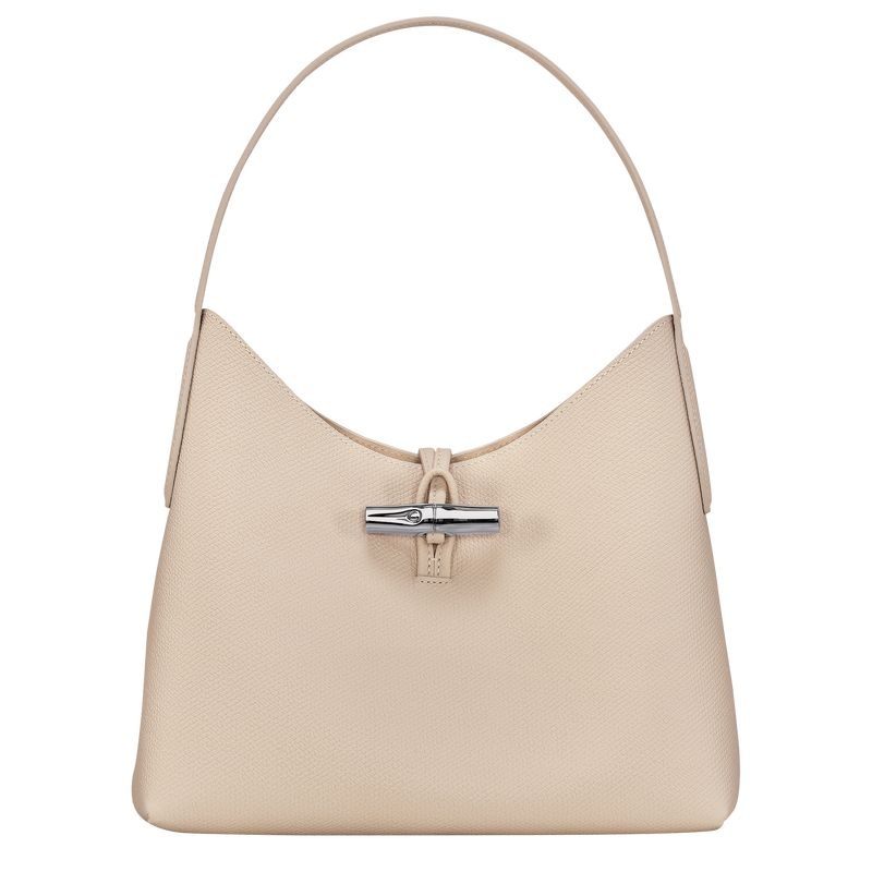 Longchamp Roseau M Naisten Hobo Laukku Valkoinen | 4375-BCRDL