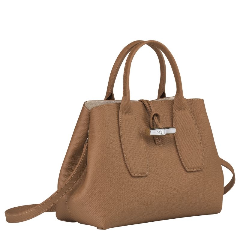 Longchamp Roseau M Naisten Käsilaukku Beige | 4327-SRUJD