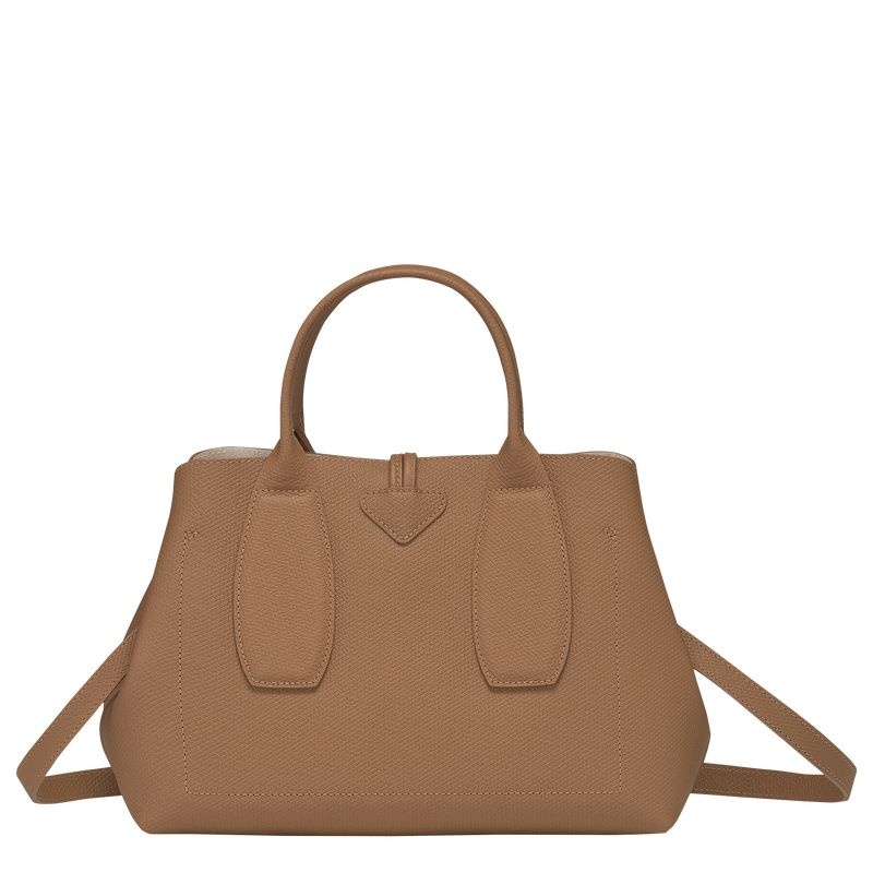 Longchamp Roseau M Naisten Käsilaukku Beige | 4327-SRUJD