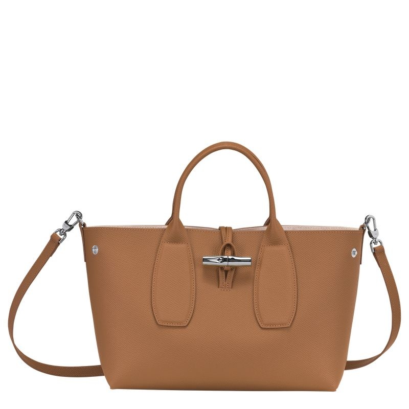 Longchamp Roseau M Naisten Käsilaukku Beige | 4327-SRUJD