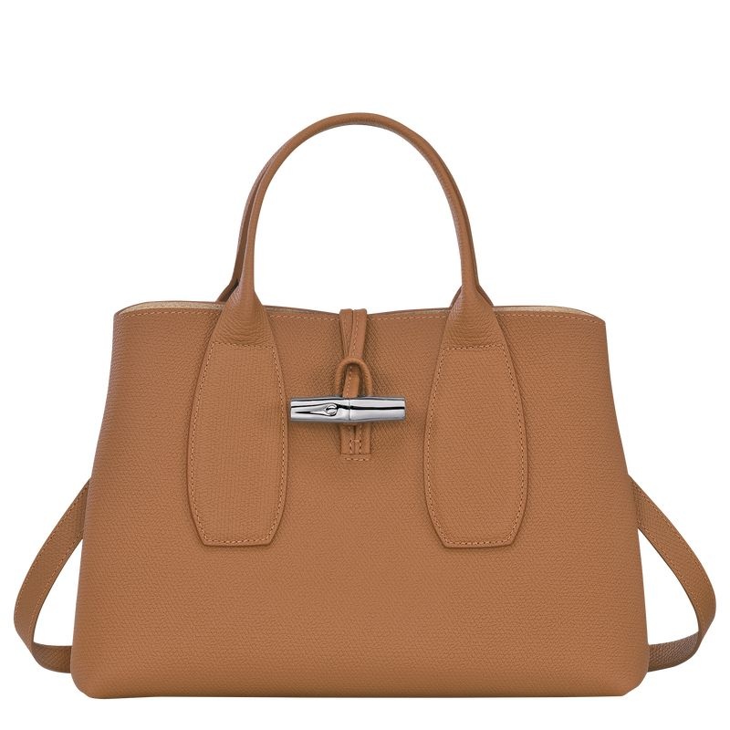 Longchamp Roseau M Naisten Käsilaukku Beige | 4327-SRUJD