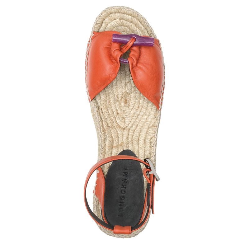 Longchamp Roseau Wedge Naisten Espadrillot Oranssi | 6837-KHLSQ