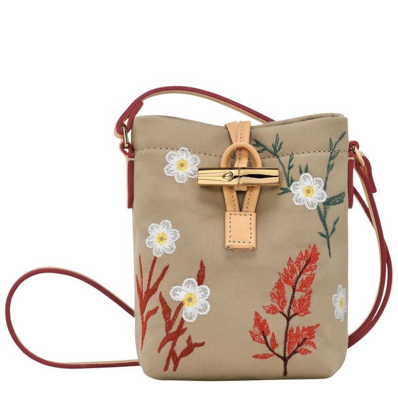 Longchamp Roseau XS Naisten Crossbody Laukut Beige | 8926-WLXRQ