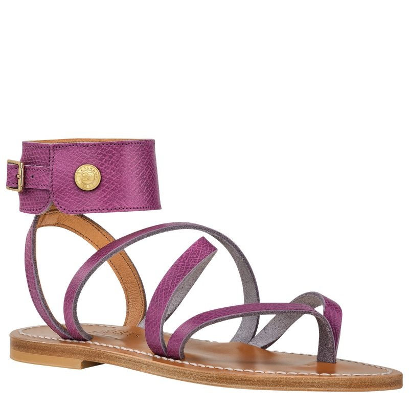 Longchamp x K.Jacques Sandals Naisten Sandaalit Violetit | 4753-MGVTS