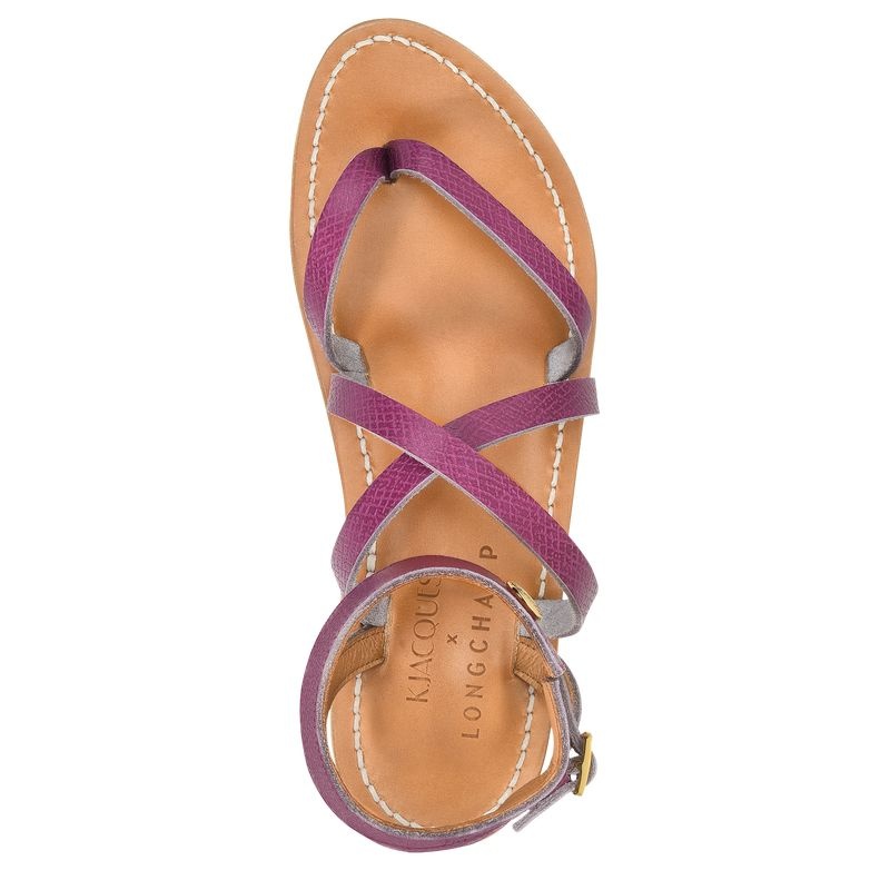 Longchamp x K.Jacques Sandals Naisten Sandaalit Violetit | 4753-MGVTS