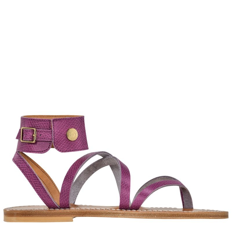 Longchamp x K.Jacques Sandals Naisten Sandaalit Violetit | 4753-MGVTS