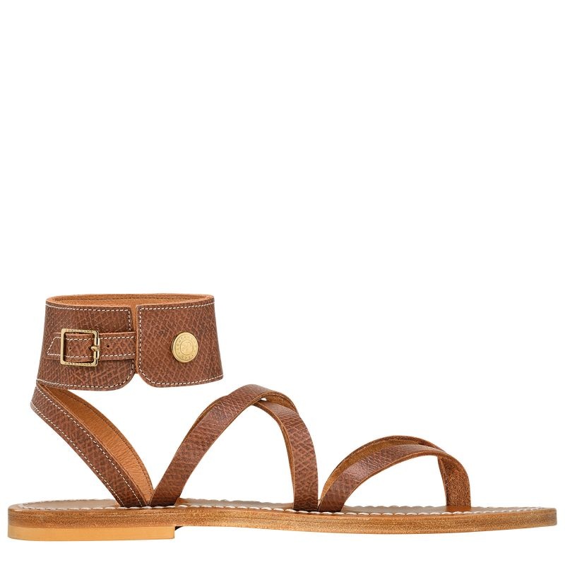 Longchamp x K.Jacques Sandals Naisten Sandaalit Ruskea | 1493-OZDBK