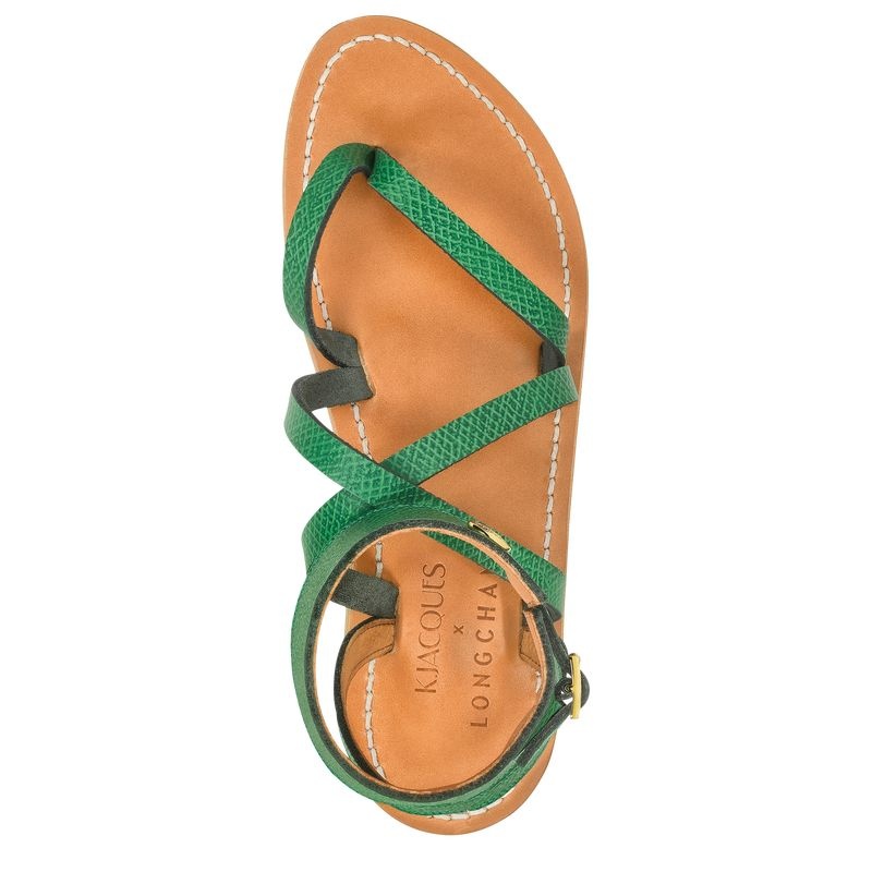 Longchamp x K.Jacques Sandals Naisten Sandaalit Vihreä | 9246-CUQZG