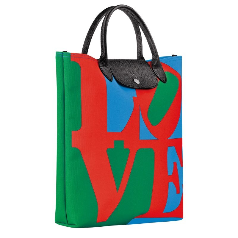 Longchamp x Robert Indiana L Naisten Käsilaukku Punainen Laivastonsininen | 9416-WGQKB